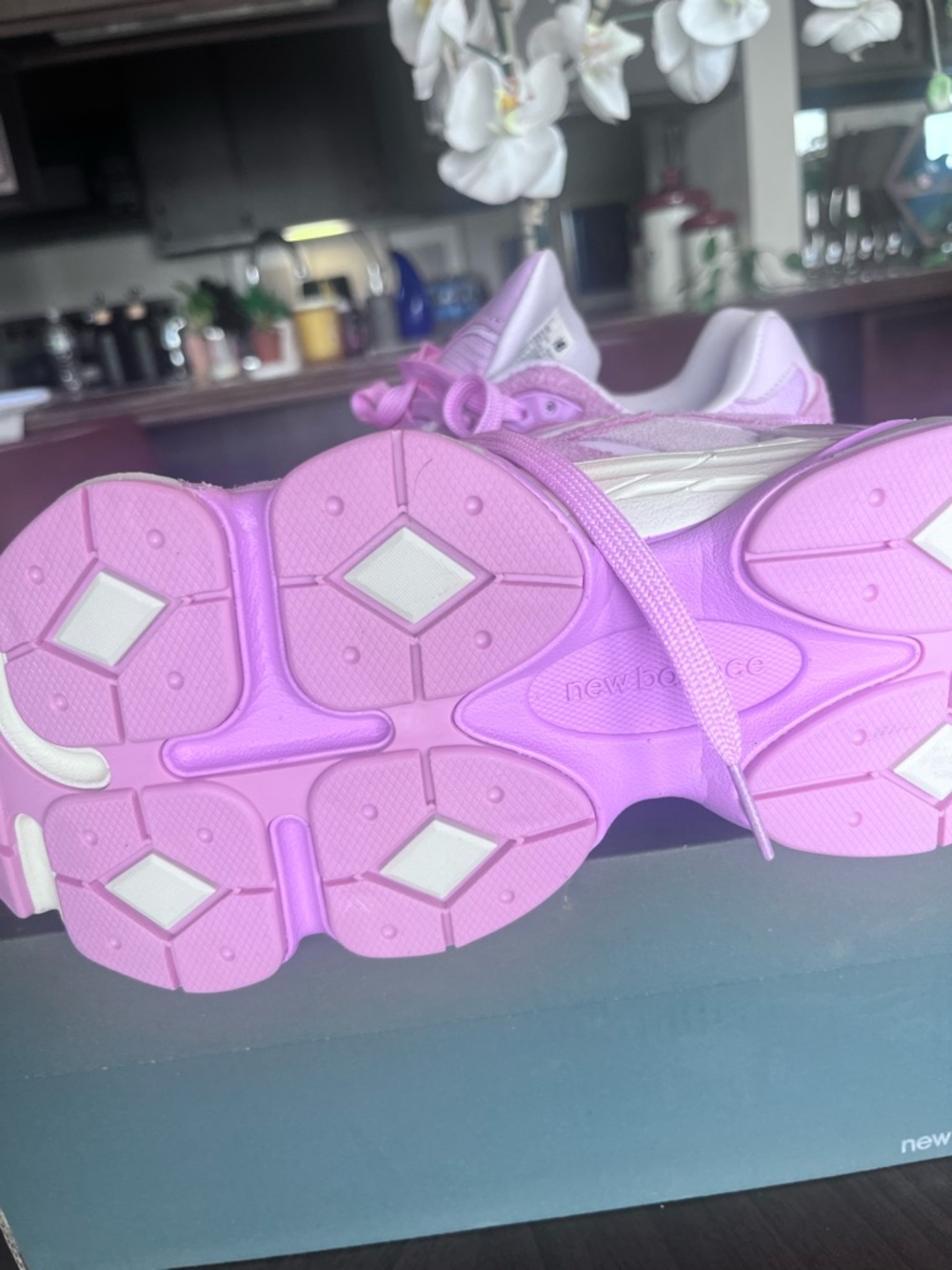 New Balance 9060 Cherry Blossom Athletic Shoes - Picture 5 of 8